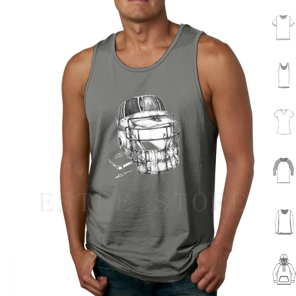 Brain Bucket ( Border ) Tank Tops Vest Cotton Helmet Equipment Sports Athletes Lax