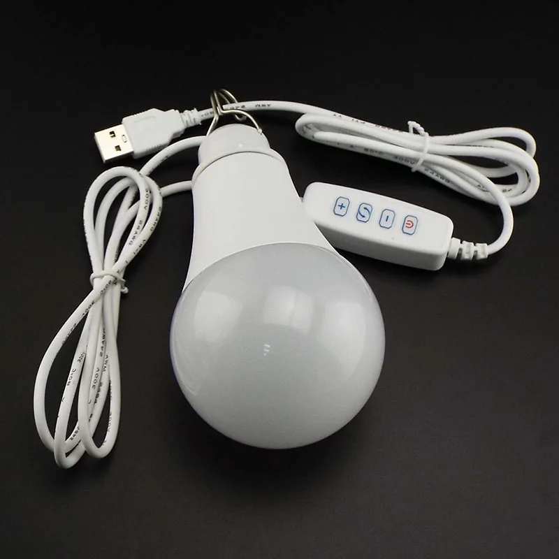 5V 3W 10W USB LED Bulb Lights Reading Night Lamps wall hanging Outdoor for Camping Home Bulbs Dimming light Ball a1