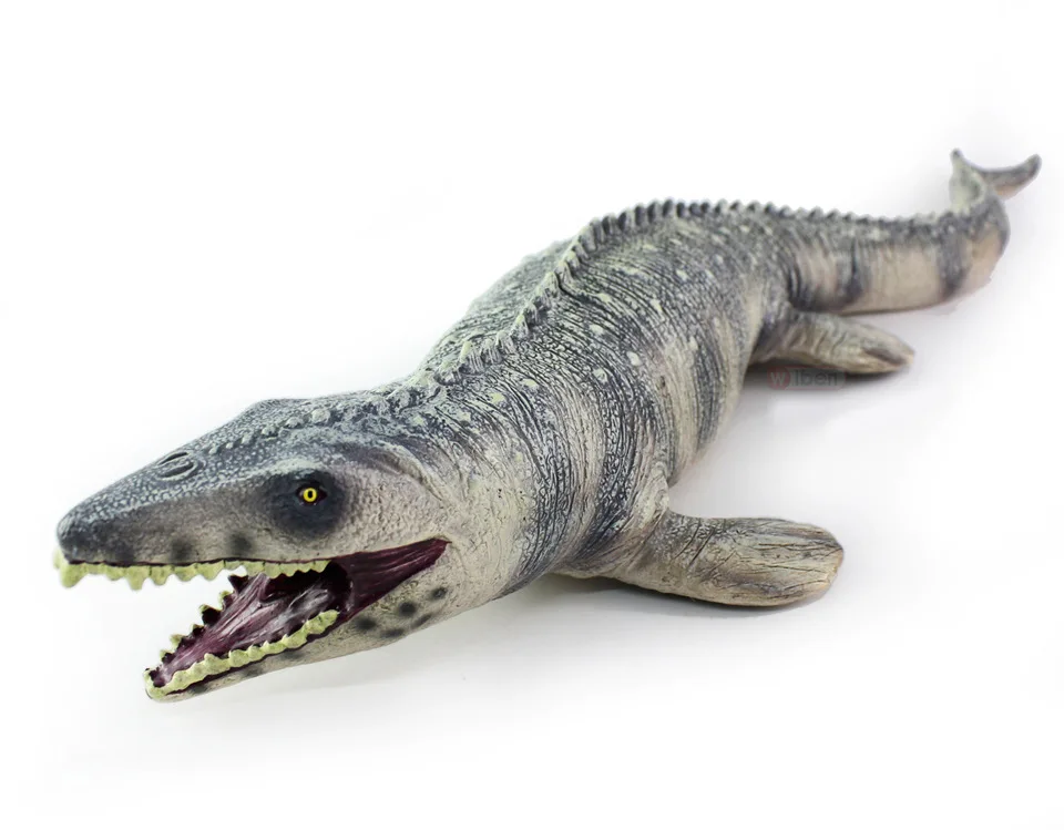Real Life Mosasaur Model Soft Plastic Simulation 45x14x7cm Gift Educational Toy Dinosaur Replication Fossil Find