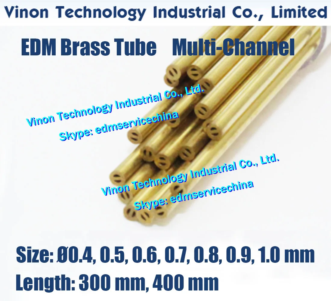 Mehrkanal-Durchmesser. 0,3 mm bis 1,0 mm Messingrohr Kupferrohr I-Typ Länge 400 mm, Menge 50 Stück/Rohr, für EDM-Bohrmaschine – Detail 3
