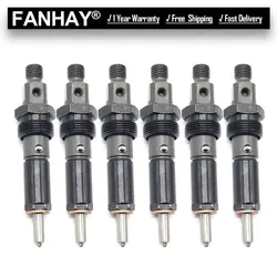 New Premium 6PCS/Lot Fuel Injectors For Dodge 5.9L 6BT Diesel Engine 0432131837 3919350 Car Repair Accessories
