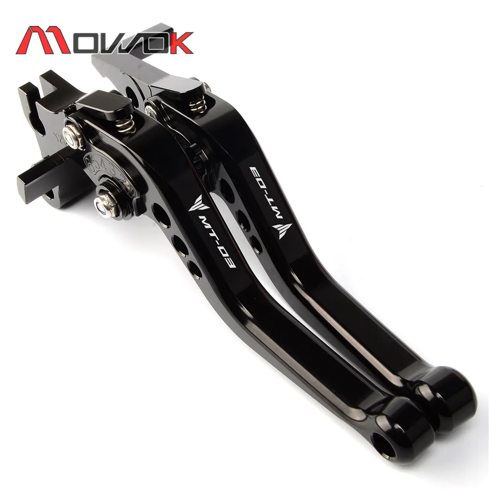 MT03 Five Colors for Yamaha MT03 2015-2025 2021 2022 2023 2024 Motorcycle CNC Adjustable Short Brake Clutch Levers MT-03 Mt 03