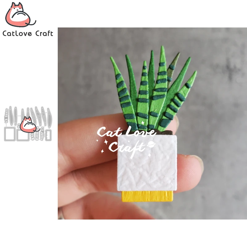 Catlove-troqueles de corte de Metal para planta Sansevieria, molde para álbum de recortes, plantilla para troquelado, fabricación de tarjetas, manualidades DIY, troquel nuevo para 2020