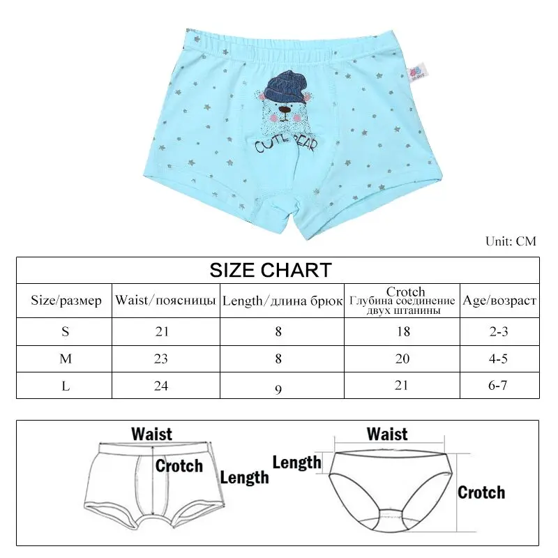 6PCS/LOT Boys Modal Cotton Kids Underwear underpants Cartoon High Quality Soft Baby Underpants Panties For Boys Briefs Infantil