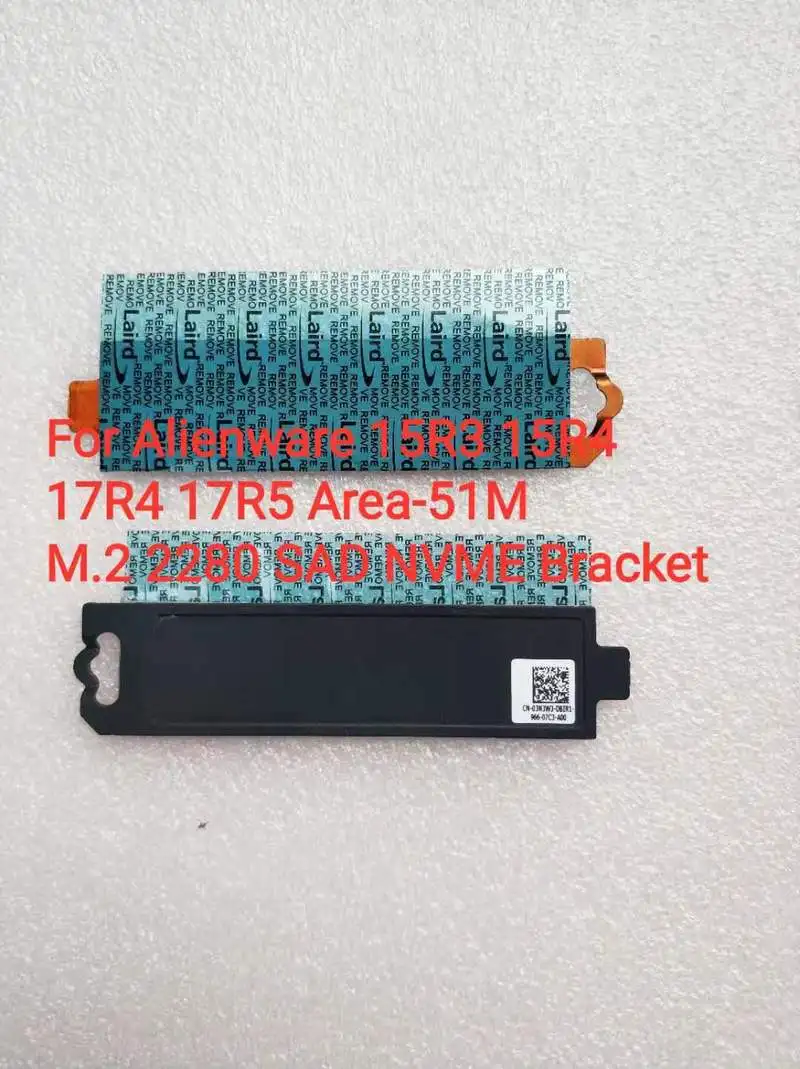 Placa SSD M.2 2280 PCIE NVME NGFF Drive Cooling Vest Bracket para Dell ALIENWARE AREA-51M AREA M51 15 R3 R4 17 R4 R5 3N3W3 03N3W3