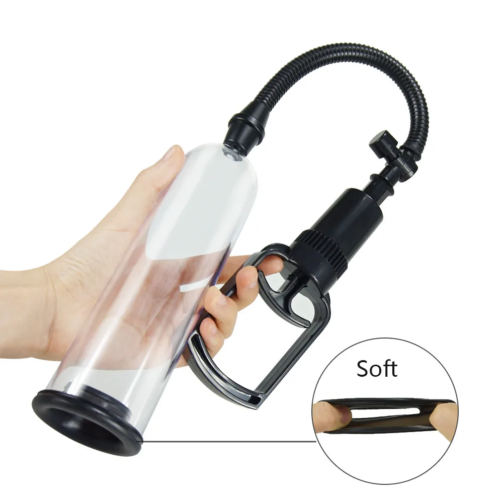 Penis Pump Sex Tools For Man Manual Penis Vacuum Pump Sex Toys Penile Extension Trainer Adult Goods Male Masturbation Sexy Shop