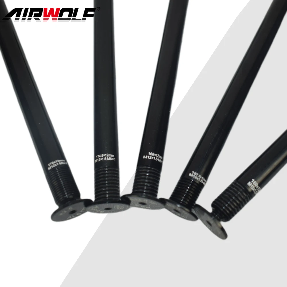 AIRWOLF 148x12mm Mtb Bike Thru Axle Rod Quick Release Skewer For Mountain Bike Frame Rear Wheels Skewers 29er /27.5er Thru Axle