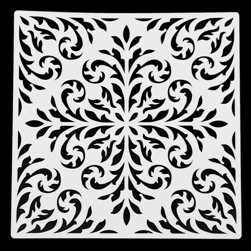 Plantilla de Mandala para decoración de pared, suministros reutilizables de 30x30cm para estampado de recortes