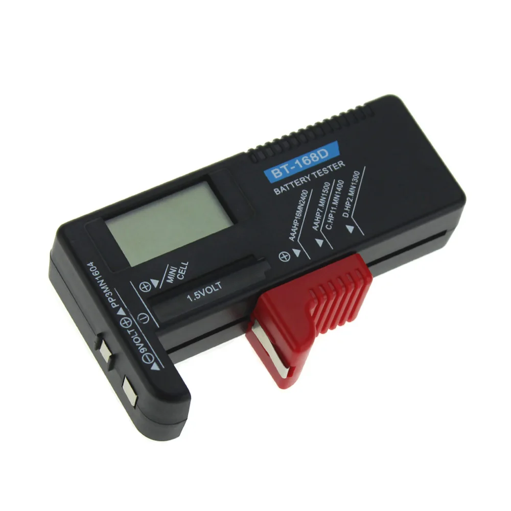 BT-168 PRO 168D Digital Battery Capacity Tester for 18650 14500 Lithum 9V 3.7V 1.5V AA AAA Cell C D Batteries Tester