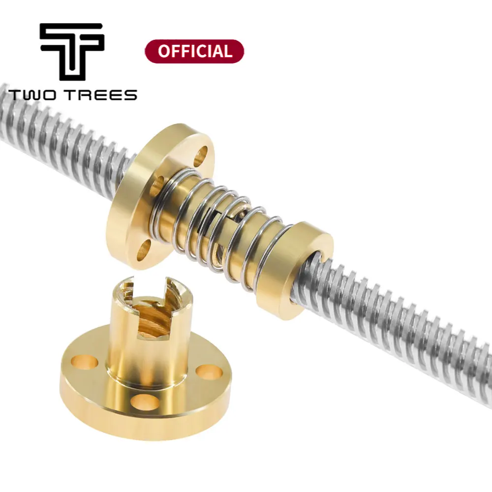 

T8 Anti Backlash Spring Loaded Nut Elimination Gap Nut for 8mm Acme Threaded Rod Lead Screws DIY CNC 3D Printer Parts