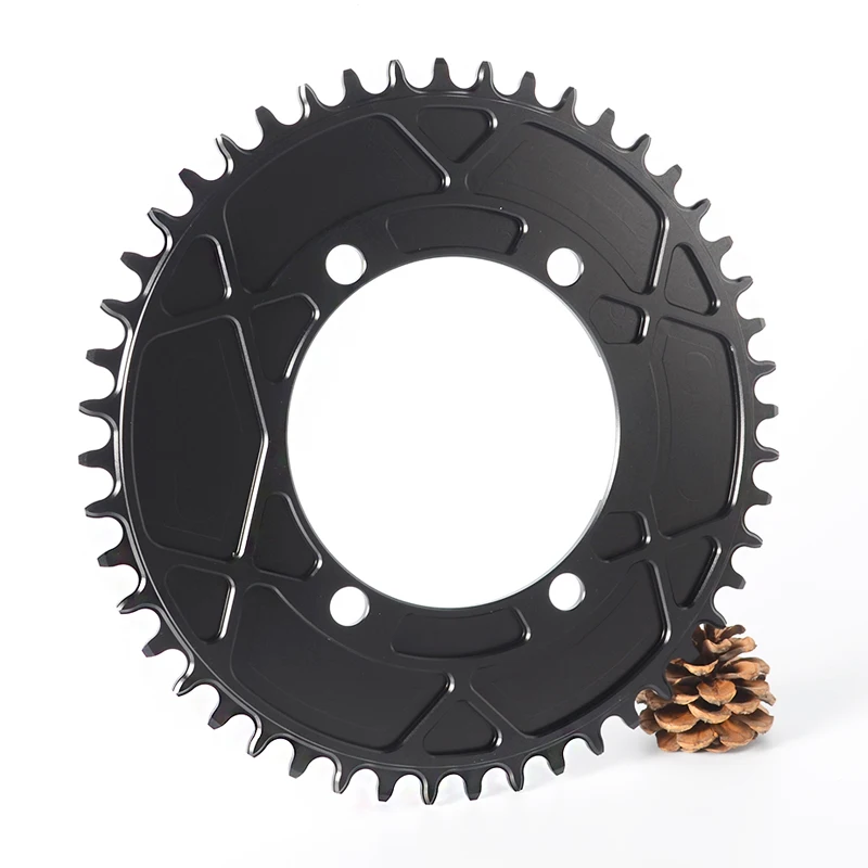 PASS QUEST Round Road Bike Chain Crankshaft Closed disk 110BCD 58T Narrow Wide Chainring For R2000 R3000 4700 5800 6800 DA9000