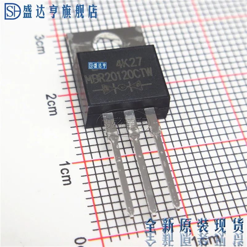 10Pcs/Lot MBR20120CTW 20A 120V TO220 DIP Schottky Barrier Diode/ NEW Original In Stock