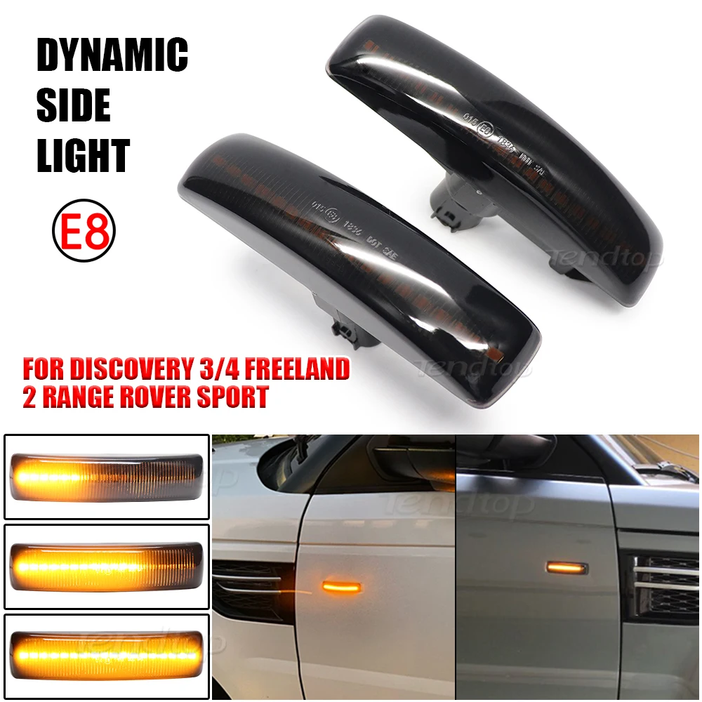 12V For Land Rover Range Rover Sport Discovery 3 4 Freeland 2 Turn Signal LED Side Marker Lamp Repeater Blinker Indicator Light