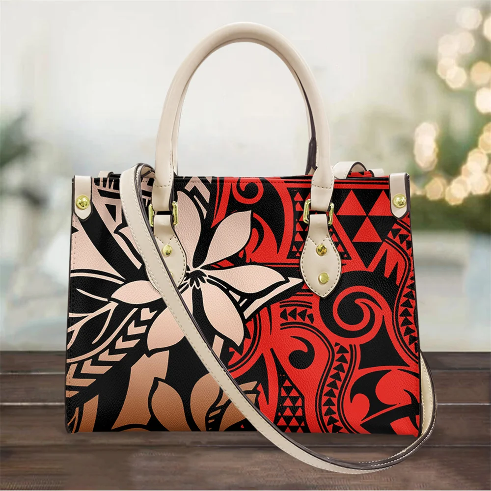 Vintage Women's Crossbody Shoulder Bags Polynesian Samoa Tattoos Printing High Quality Ladies Handbags Shopper Purse Tote Bag