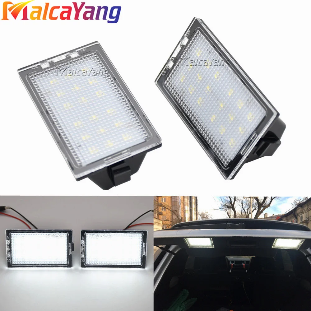 2X 18 LED Car Number License Plate Lights Lamps White For Land Range Rover Sport L320 Discovery 3 4 LR3 LR4 Freelander 2 LR2 12V