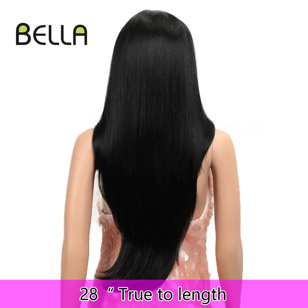 Bella Synthetic Straight Wig Lace Front Wig 13*4 Lace Frontal Wig Easy 360 Lace Blonde Pink Lolita Hair Cosplay Wigs For Women