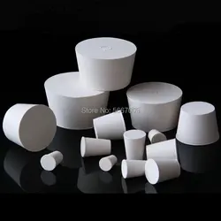 All size available 000# to #10 white Rubber stopper for Laboratory Chemistry Equipment