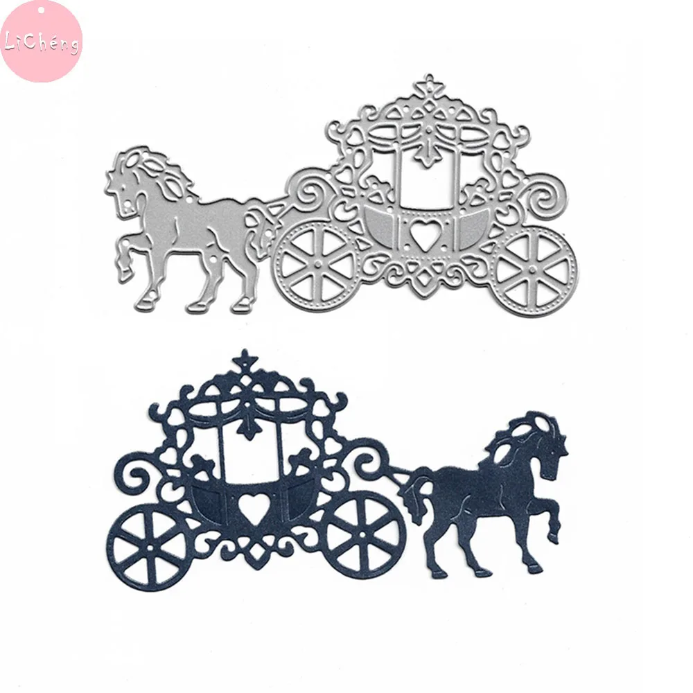 

Carriage Slimline Cutting Dies Scrapbooking Embossing Folders for Card Making, Metal Craft Stencils, DIY Clear Stamps Die Cut