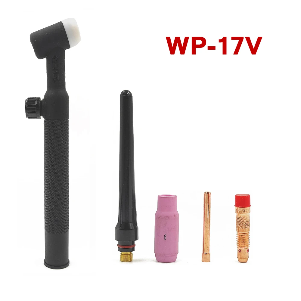 5 stücke TIG Taschenlampe WIG-IMPULSLICHTBOGEN WP17 WP17F Gas Wolfram Arc Schweißen Gun Argon Luftgekühlte Gas Ventil WP17V WP17FV TIG schweißen Fackel – Detail 15