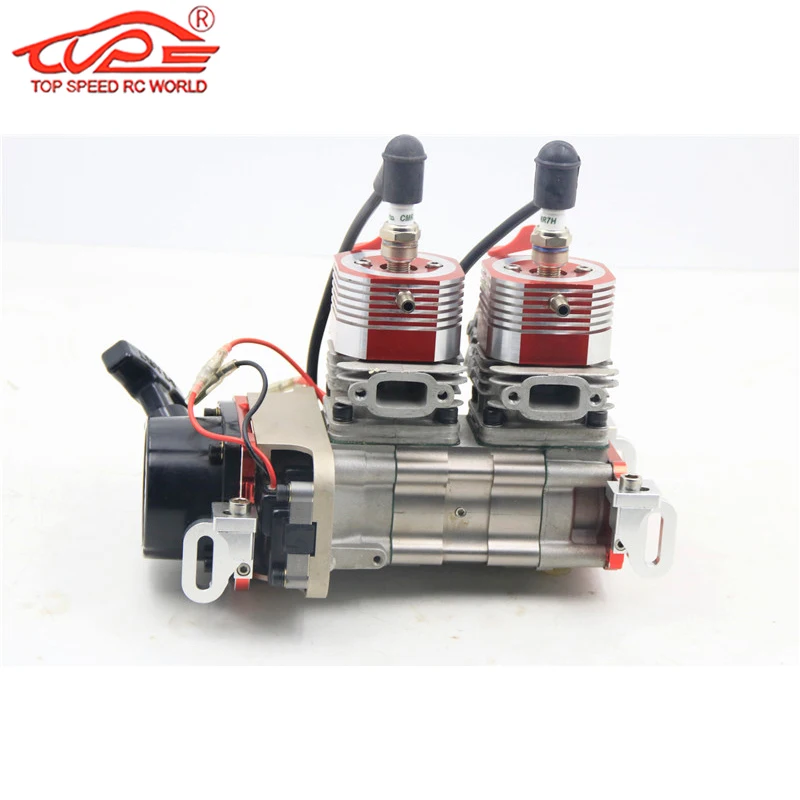 52cc or 58cc Twin-cylinder Gas Engine for Rc Boat Toy Parts