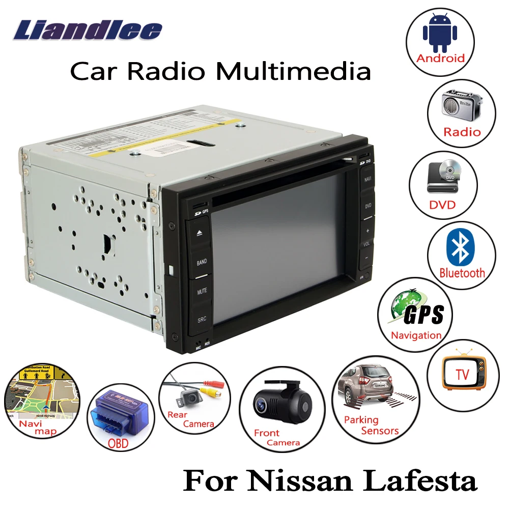 

For Nissan Lafesta 2004-2012 Car Android Radio CD DVD Player GPS Navigation Maps Camera OBD TV HD Screen Media