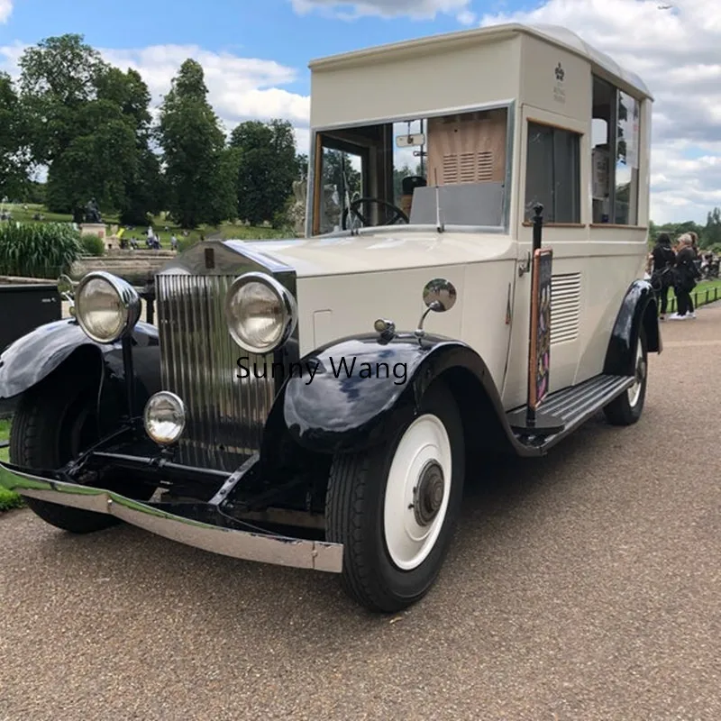 Kem Văn Di Động Softee Xe Tải Vintage Thực Phẩm Xe Tải Vintage Hộp Đựng Thức Ăn Di Động Phục Vụ Ăn Uống Servi Đầu Karaoke