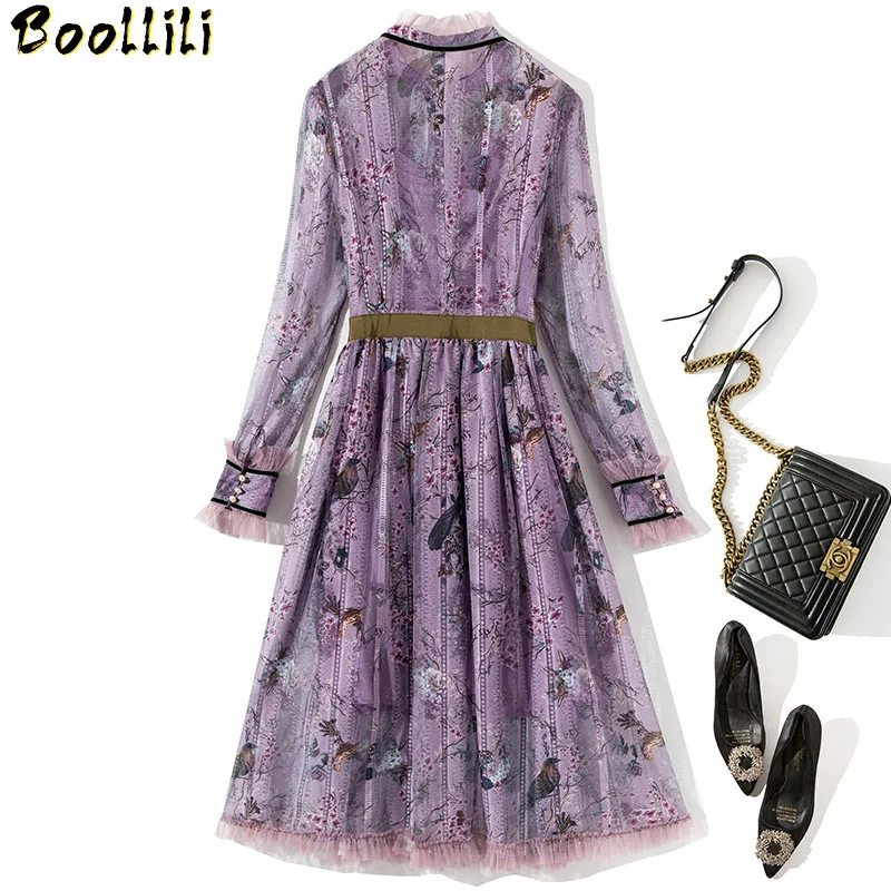 

Mesh Vintage Elegant Dress Women Clothes Spring Long Sleeve Midi Dress 2023 Ladies Dresses Sexy Party Women Dress Vestidos