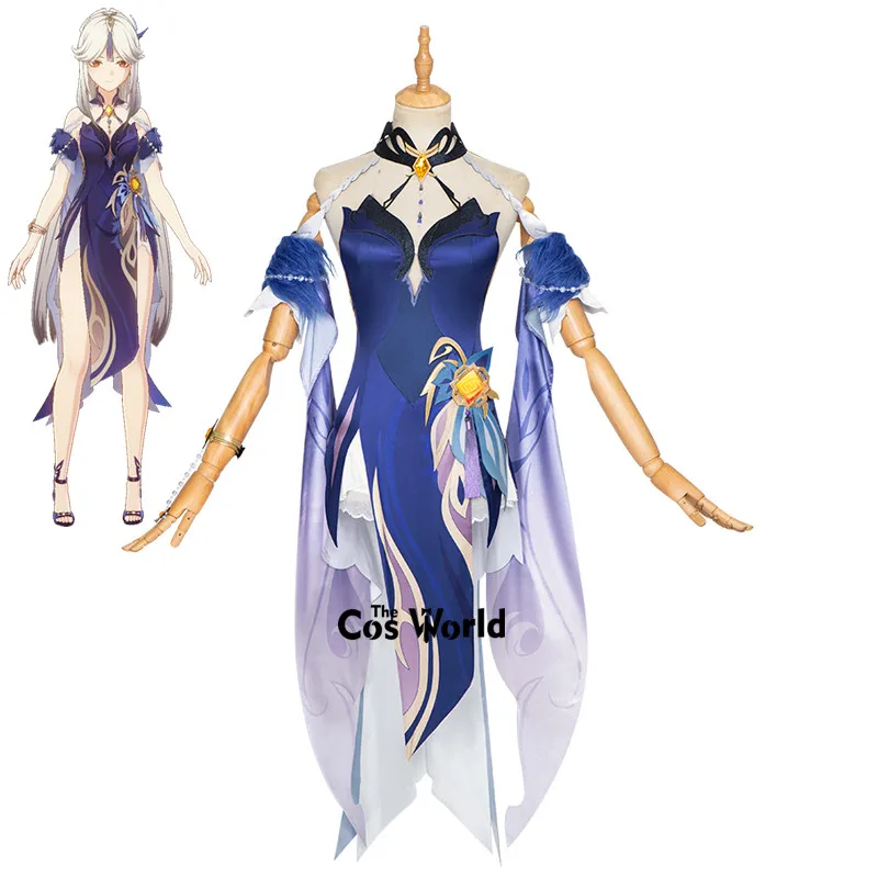 Ningguang Orchid's Evening Gown Outfits Games Cosplay Costumes