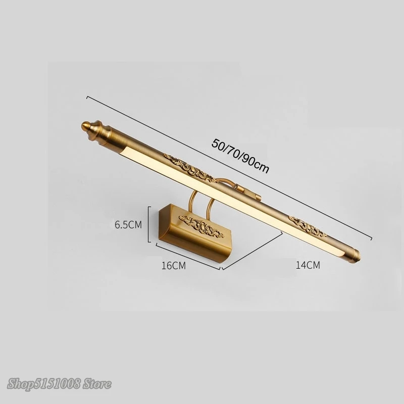 Lampe rétro étanche pour miroir de salle de bain, éclairage de vanité, Luminaire moderne pour décoration de Loft