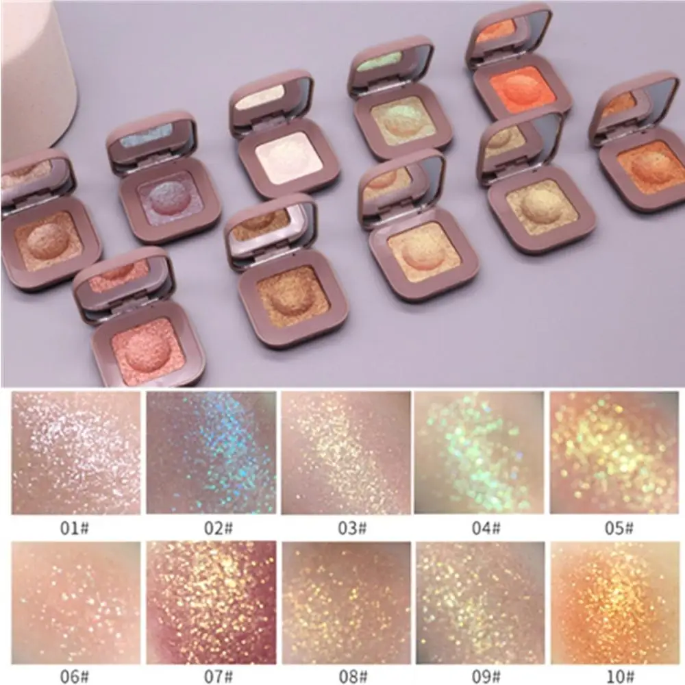 NOVO Pigment Shadows Glitter Eyeshadow Lasting Single Fingertip eye shadow New Trend Color Shimmer Metallic Eye Makeup Cosmetics