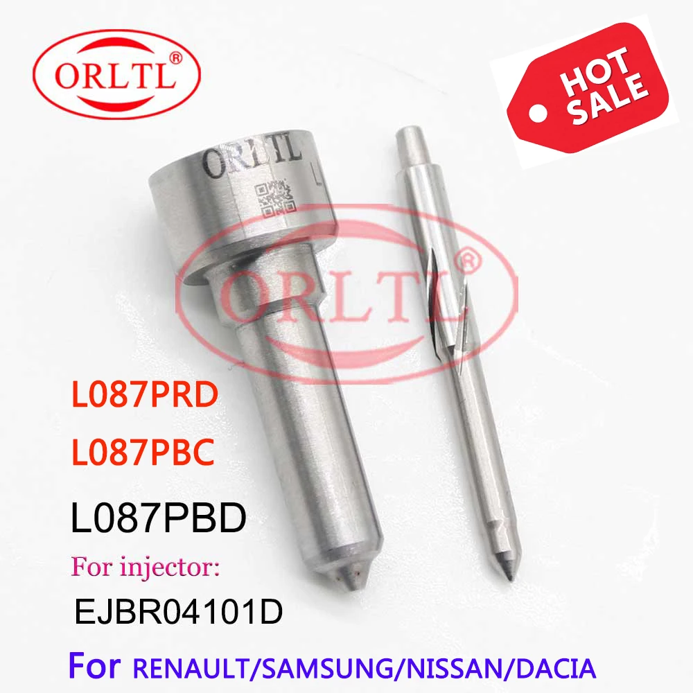 ORLTL NOZZLE L087PBD DIESEL INJECTOR L087PRD REPAIR KITS FOR RENAULT EJBR01701Z EJBR04101D EJBR01401Z EJBR01201Z EJBR02101Z