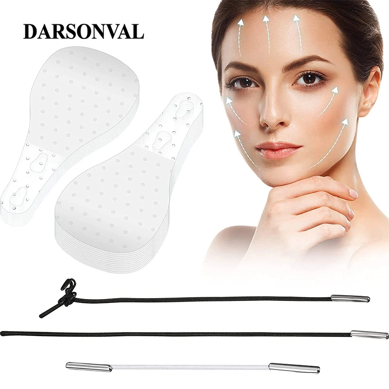 40Pcs/Set Makeup Invisible Face Stickers V-Shape Facial Line Wrinkle Sagging SkinFace Lift Up Chin Adhesive Tapes For Face