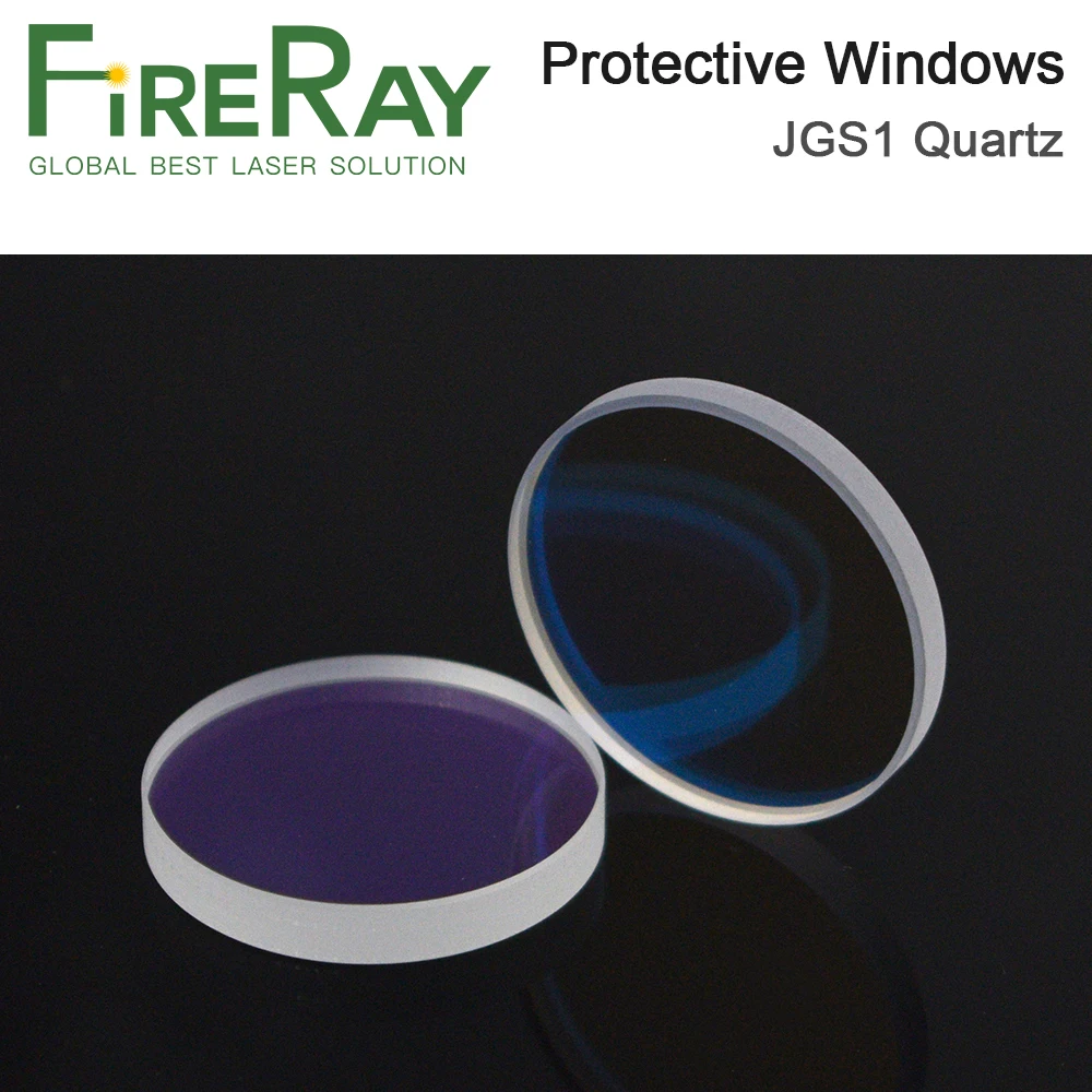 FireRay Laser Protective Windows D30 - D35 Series Quartz Fused Silica for Fiber Laser 1064nm