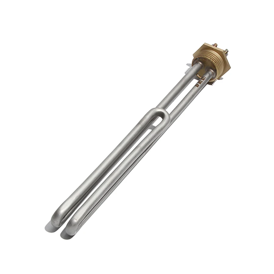 1 Inch/32mm/DN25 Stainless Steel Copper Head Heating Tube 110/220/380V Electric Heater Element for Water Boiler 1/2/3/4/6KW