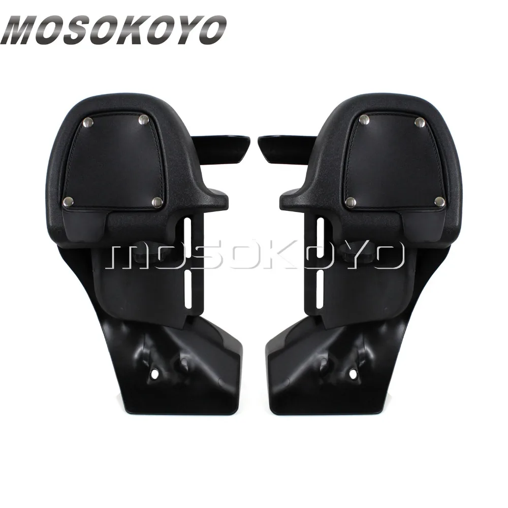 Motorcycle ABS Painted Bright Vivid Black Lower Vented Leg Fairing Glove Box Hardware For Harley Touring Road King Electra Glide