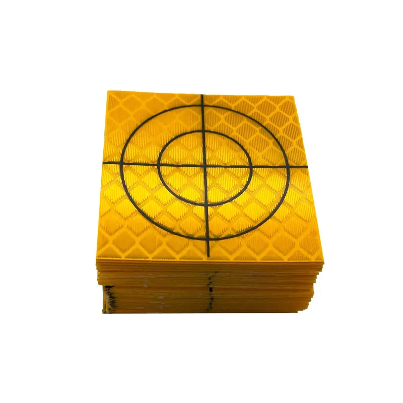 Yellow Reflector Sheet 100pcs Reflective Tape Target for Surveying Total Station 20 30 40 50 60MM Reflective Sticker