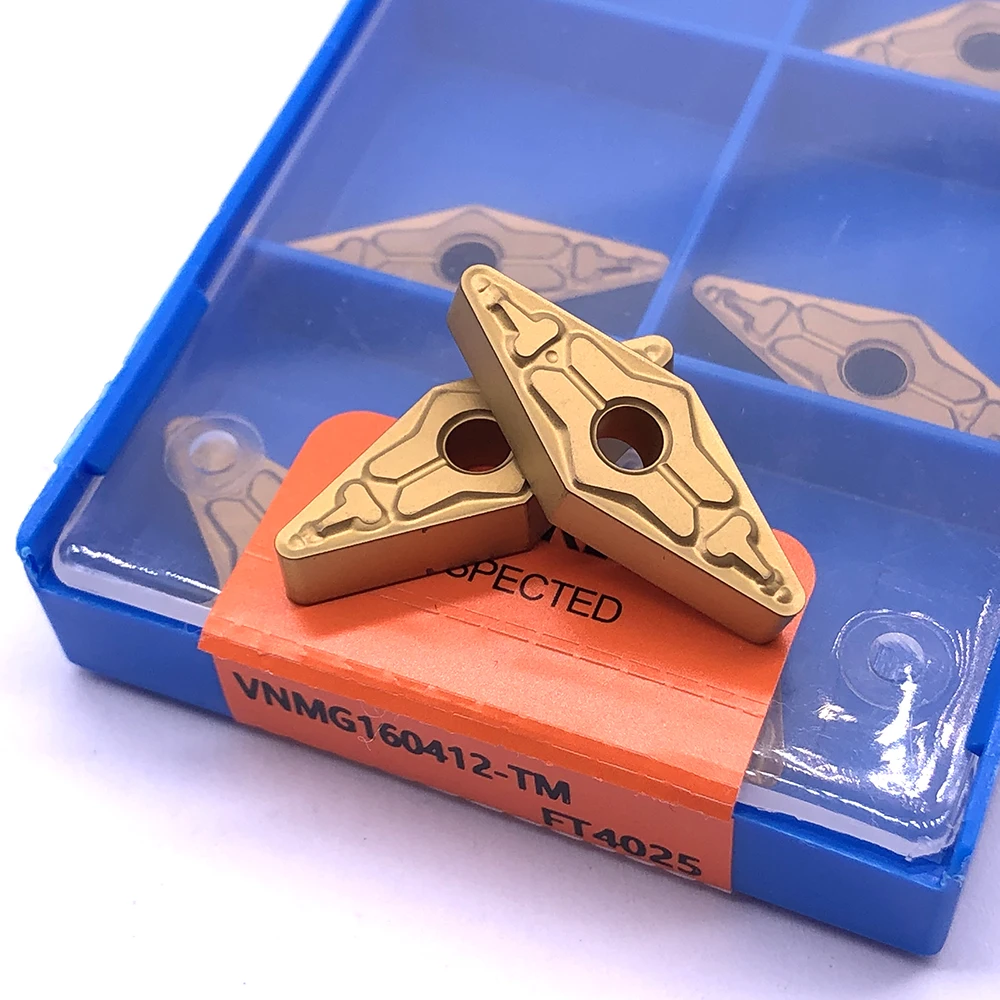10 قطعة RCKLCY كربيد شفرة VNMG160412 TM FT4025 تحول أداة مخرطة CNC مخرطة القاطع تحول أداة إدراج الآلات الصلب