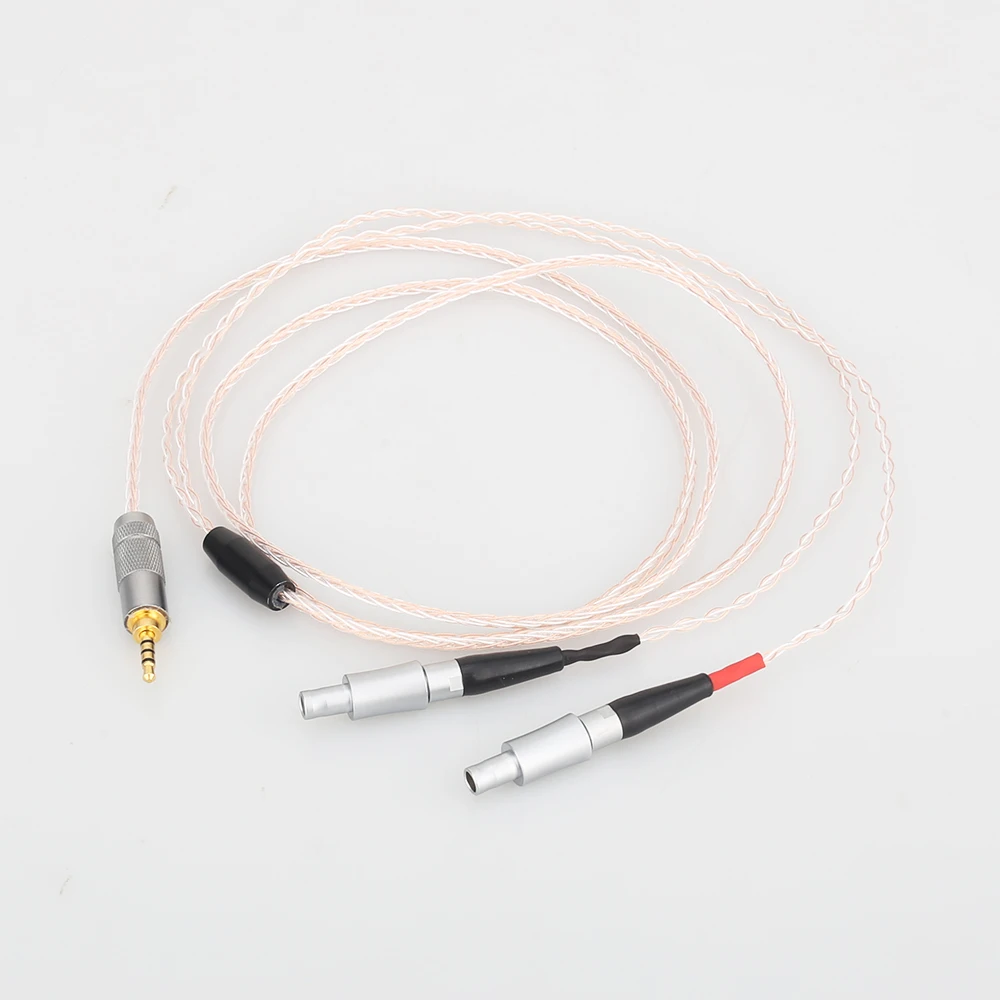 

HIFI 2.5/3.5/4.4mm/XLR Balanced Crystal Single Copper Silver Mixed Headphone Upgrade Cable Cable for HD800 HD800S HD820