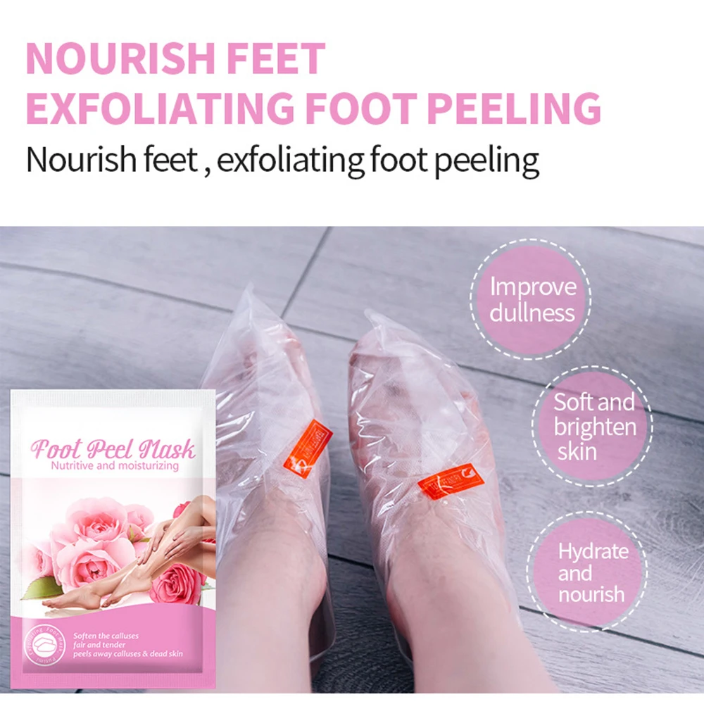 5 Paar Peeling Fuß maske Fuß Spa Pediküre Socken entfernen abgestorbene Haut Bleaching Heels Füße Peeling Anti rissige Fuß Hautpflege