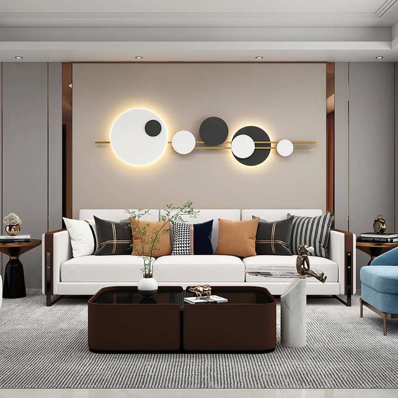 

Современные минималистичные длинные декоративные настенные светильники для дивана, выставочный зал, гостиная, спальня, кабинет, магазин, фон для стены, светодиодная стена