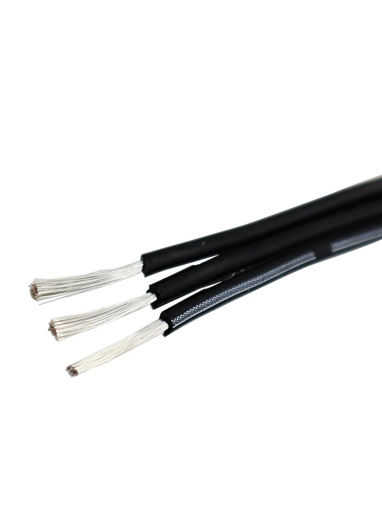 Soft Silicone High Temperature Cable 30/28/26/24/22/20 AWG 2P/3P/4P/5P/6P/8P Multi-core Silicone Parallel Cable LED Wire