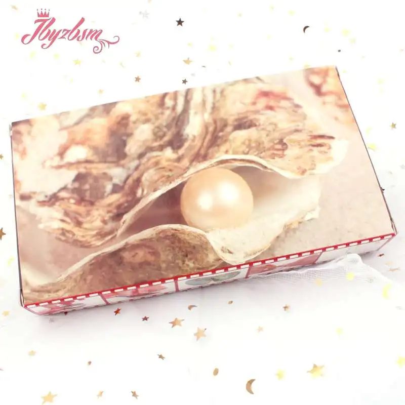 Natural Freshwater Pearl Wish Box Necklace Popular Cage Holder Natural Oyster Box DIY Jewelry Box Christmas For Woman Gift 1 Box