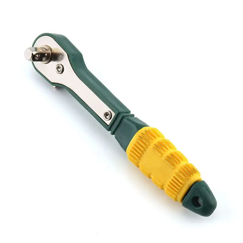 Mini 1/4 Head Screwdriver Pole 6.35mm Inner Hexagon Ratchet Socket Wrench with Dual-head Home Tool Accessory