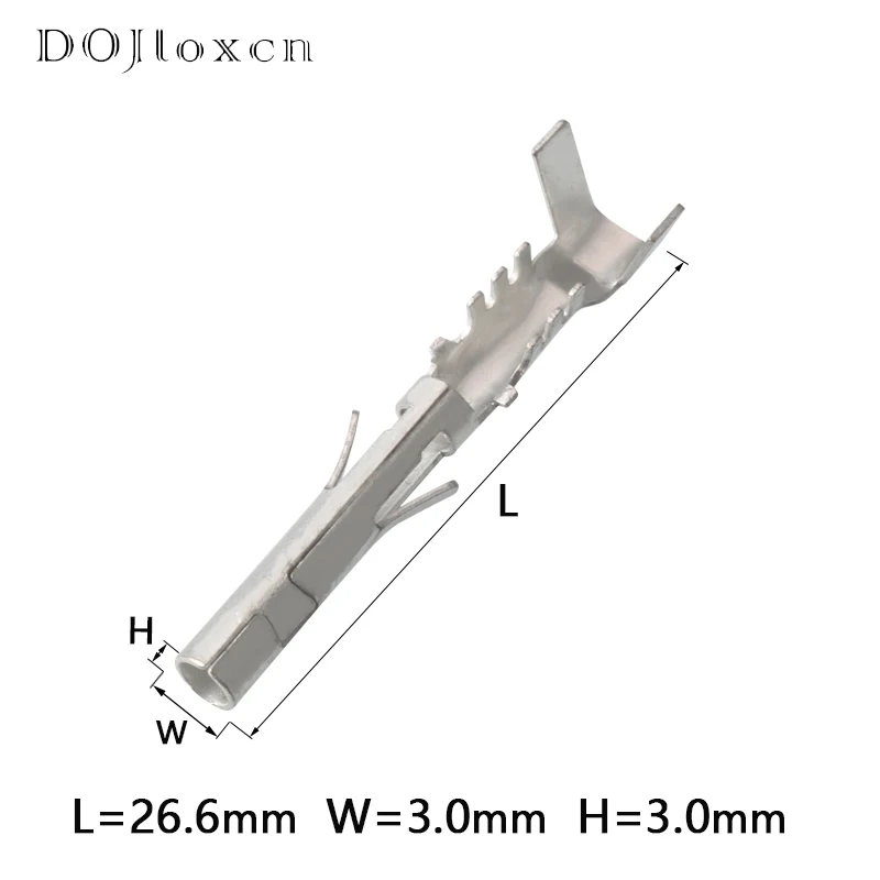 20/50/100/200 Pcs 2.5 MM Automotive Brass Crimping Wiring Terminal Delphi Male Or Female Cable Connector Contact Pins 12124580