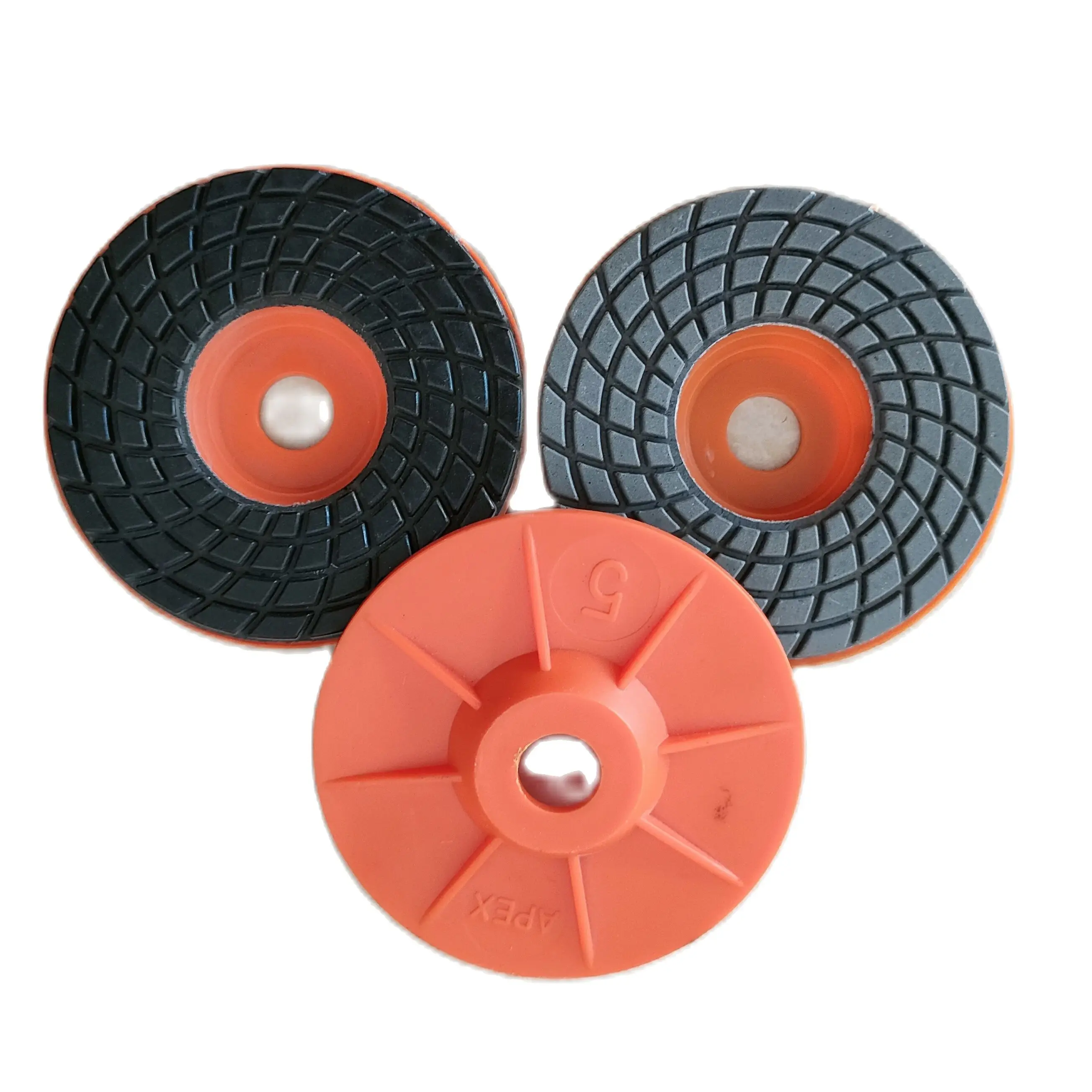 

1Set 7Grit 100mm Diamond Polishing Pad With Plastic Backer Base Wet Flexible Granite Concrete Floor Marble Grinding Discs