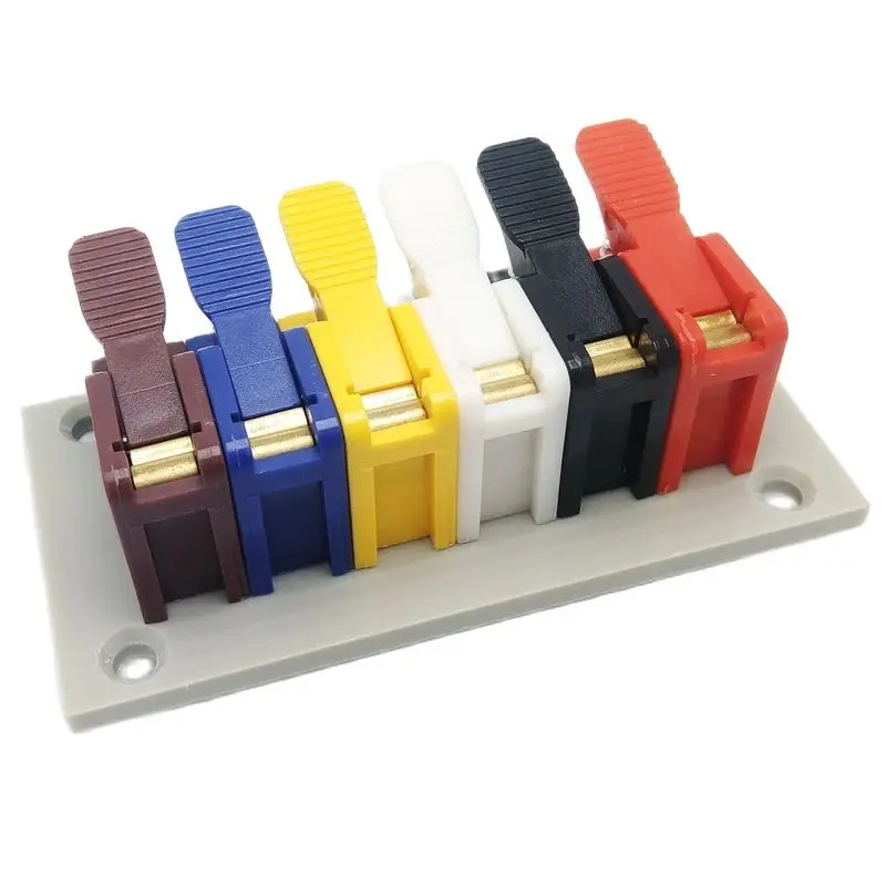 50A Motor Test Clip Aging Clip Audio Clip Fast Terminal LED Lamp Spring Press Clip With Panel Splice