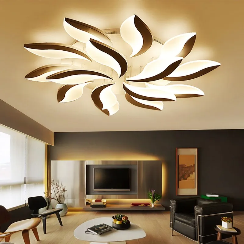 Hot Acrylic Modern Led chandelier For Living Study Room Bedroom lampe plafond avize Indoor Ceiling chandeliers ZM1121