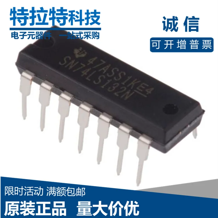 10pcs/lot SN74LS132N DIP-14 74LS132 DIP 74LS132N DIP14 HD74LS132P Logic IC