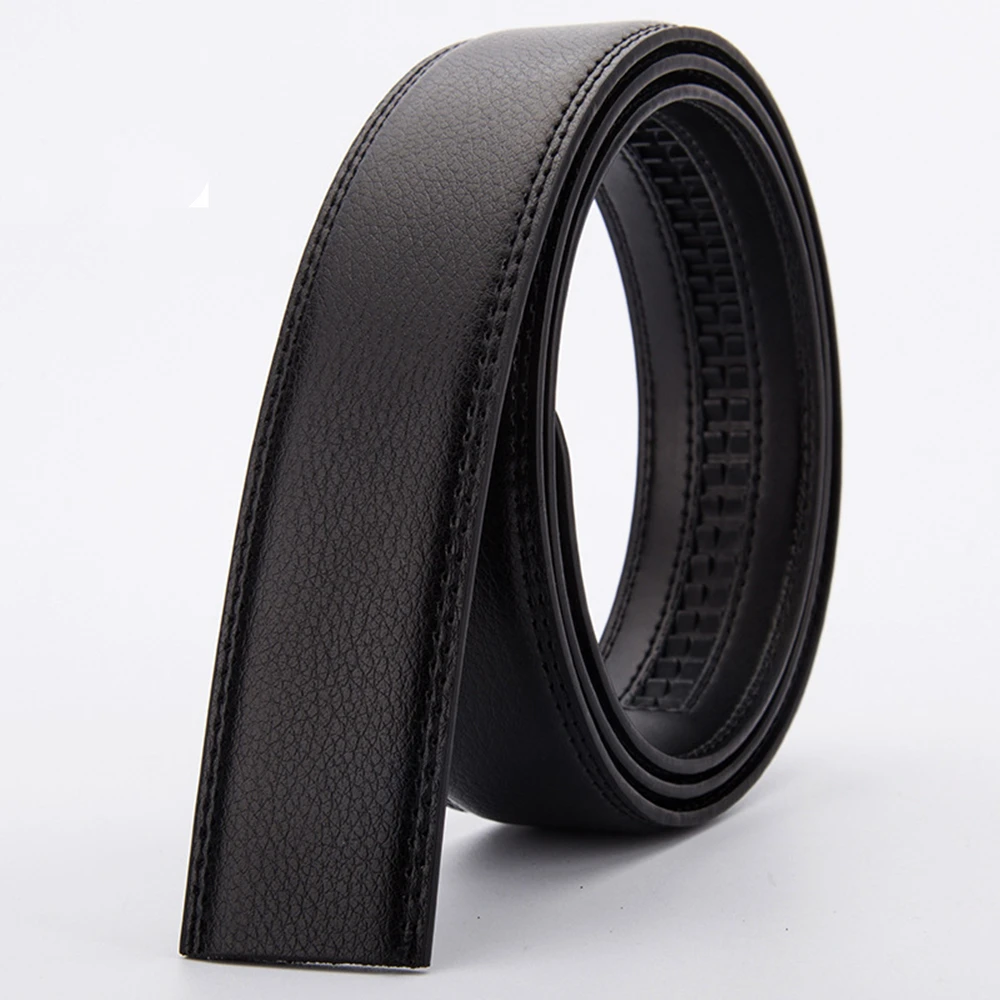 High Quality Men\'s Luxury Belts Strap Leather Automatic Ribbon Waist Strap Belt Without Buckle Business Belt Male Belt Waistband