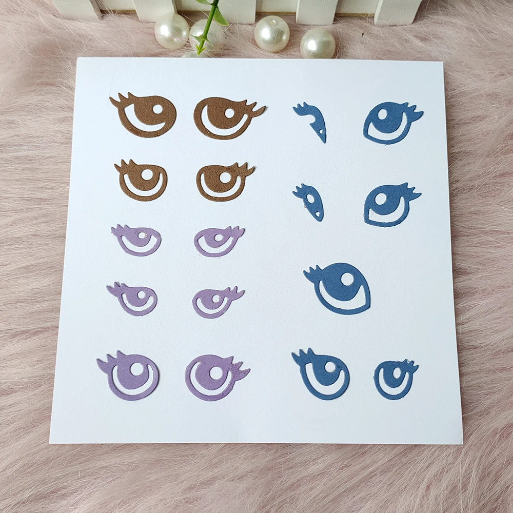 New Eyes eyelashes metal cutting die mould scrapbook decoration embossed photo album decoration card making DIY handicrafts